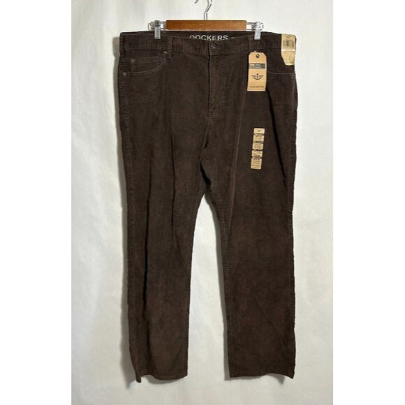 NEW Dockers Men 40 x 32 Brown Corduroy Pants - Picture 2 of 8